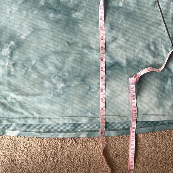 Lululemon Fast and Free Short Sleeve Tidewater Teal Tie Dye Shirt - Picture 9 of 9